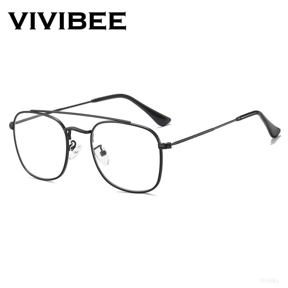 Gaming Glasses Blue - VIVIBEE 레트로 항공 블루라이트 차단 안경