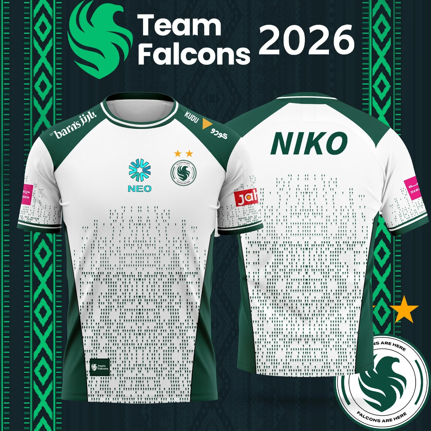 Esports Gaming Shirts - 패밀리 매칭 2026 팀 팔콘스 NIKO