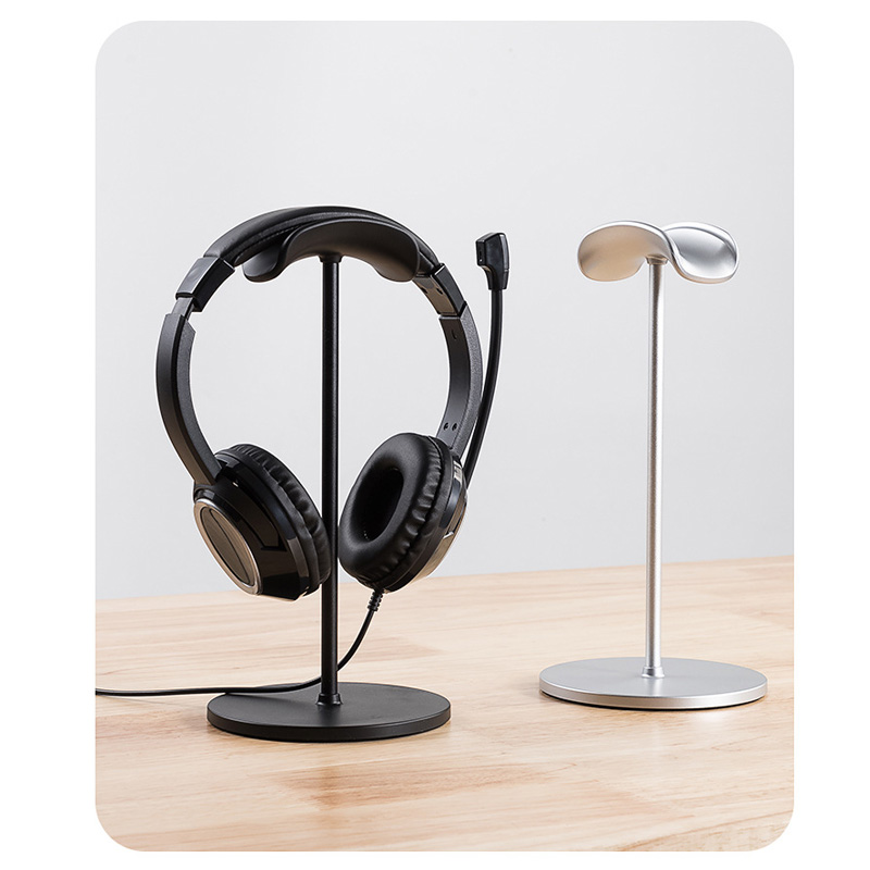 Esports Gaming Earphones - 금속 헤드 장착형 헤드폰 스탠드 미끄럼