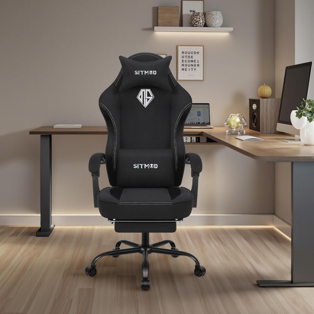 인체공학적 게이밍 의자 (발받침대 및 포켓 스프링 쿠션 - Gaming & Esports District 리뷰 및 가격