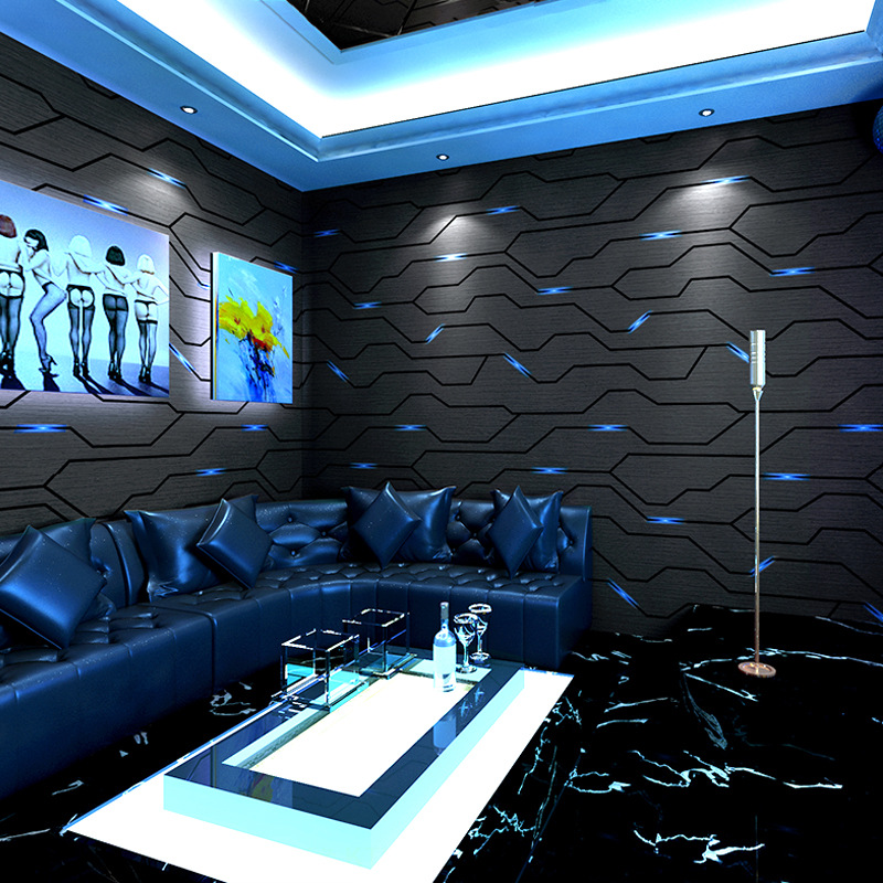 KTV 벽지 벽 커버 3D 스테레오 뮤직 바 장식, 플 - Esports Gaming House 리뷰 및 가격