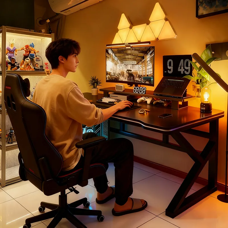 블랙 e스포츠 스타일 컴퓨터 책상 게임 테이블 (침실, - Esports Gaming House 리뷰 및 가격