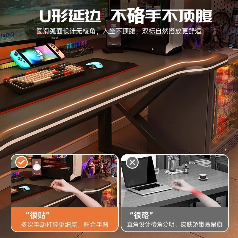 블랙 e스포츠 스타일 컴퓨터 책상 게임 테이블 (침실, - Esports Gaming House 리뷰 및 가격