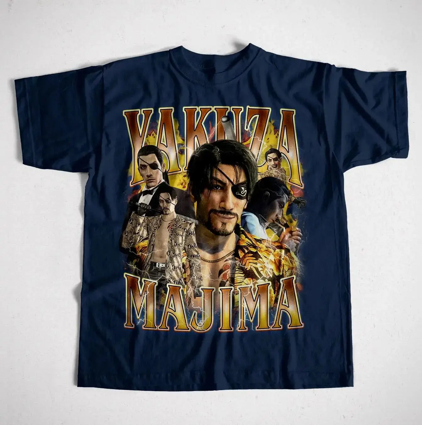 일본 게임 그래픽 셔츠 빈티지 탑스 KYakuza Ma - Esports Gaming Shirts 리뷰 및 가격