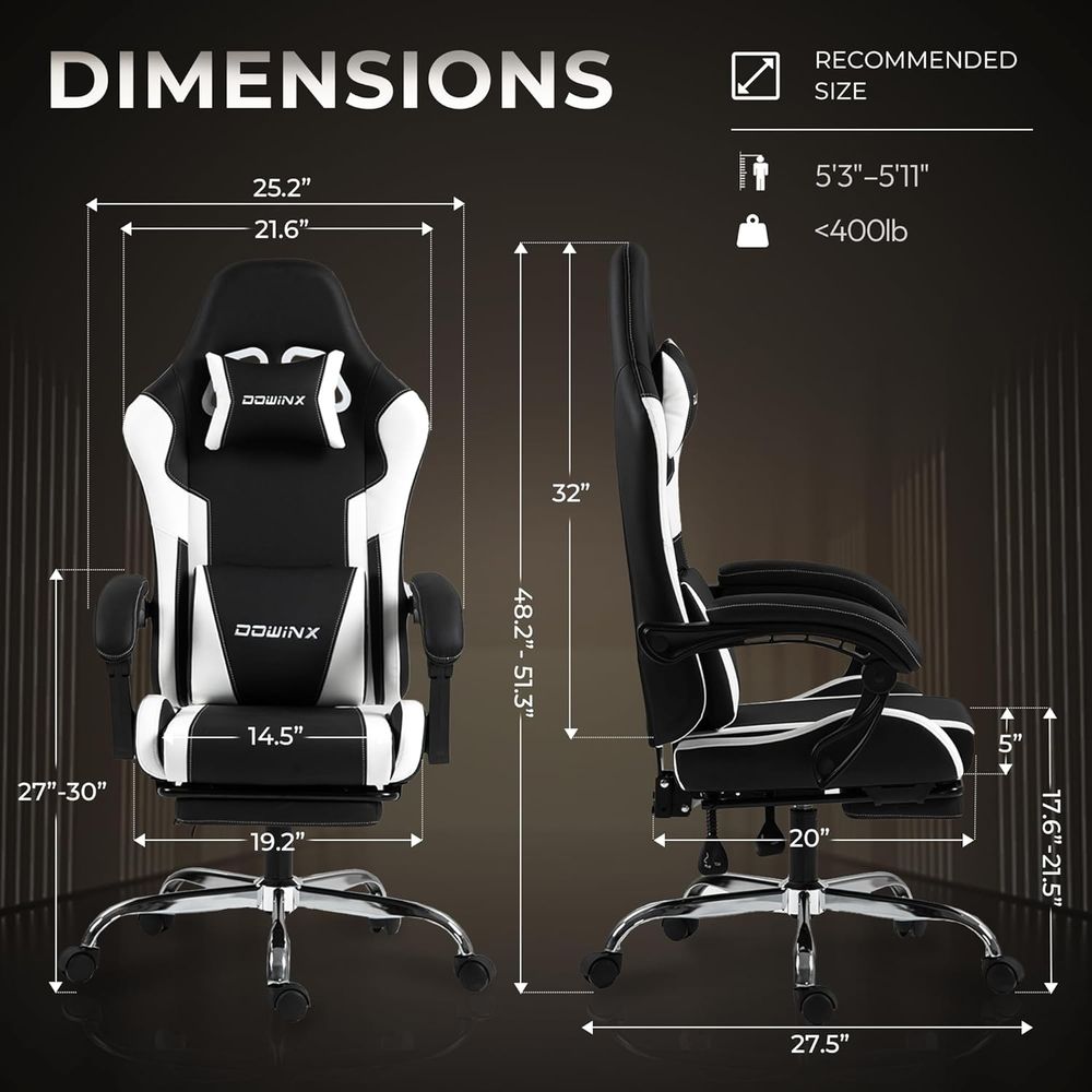 요추 지지대와 베개가 포함된 인체공학적 게이밍 의자,  - Gaming & Esports District 리뷰 및 가격
