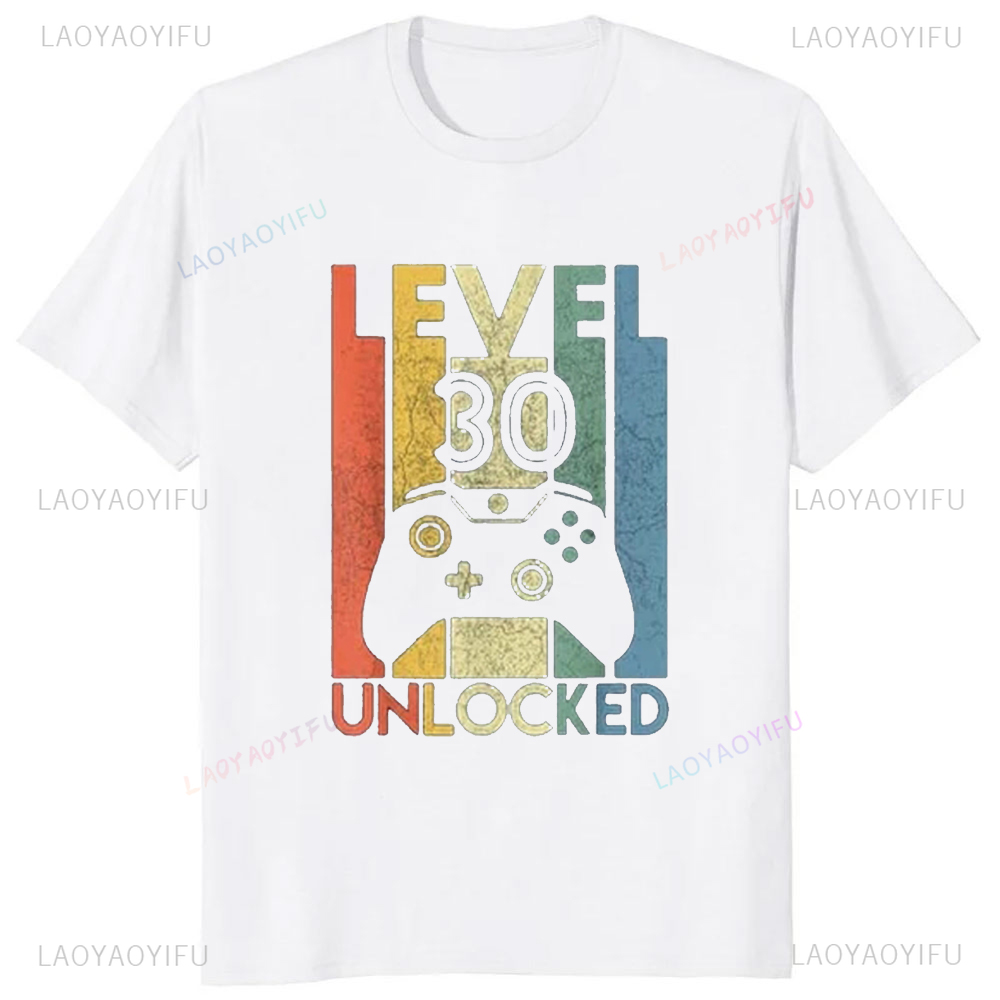 재미있는 비디오 게이머 그래픽 레벨 30 잠금 해제 티 - Esports Gaming Shirts 리뷰 및 가격
