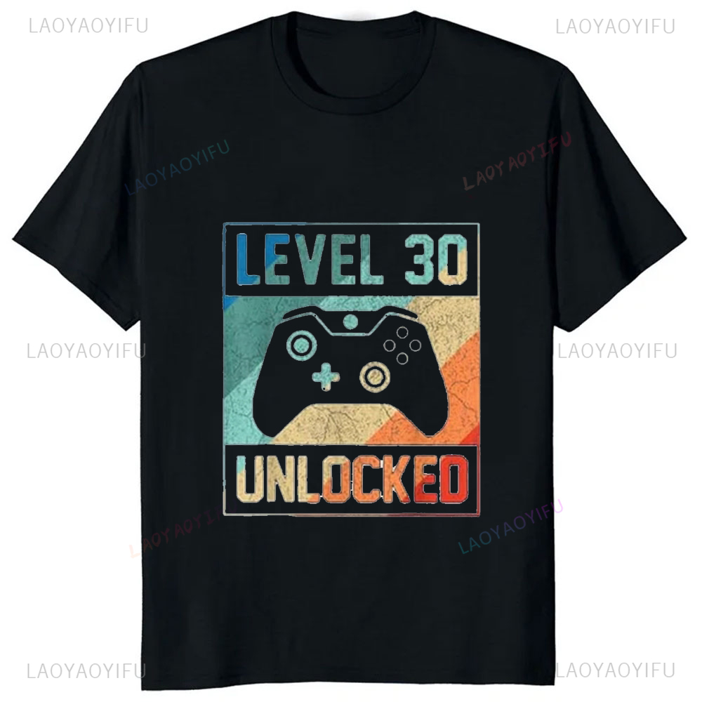 재미있는 비디오 게이머 그래픽 레벨 30 잠금 해제 티 - Esports Gaming Shirts 리뷰 및 가격
