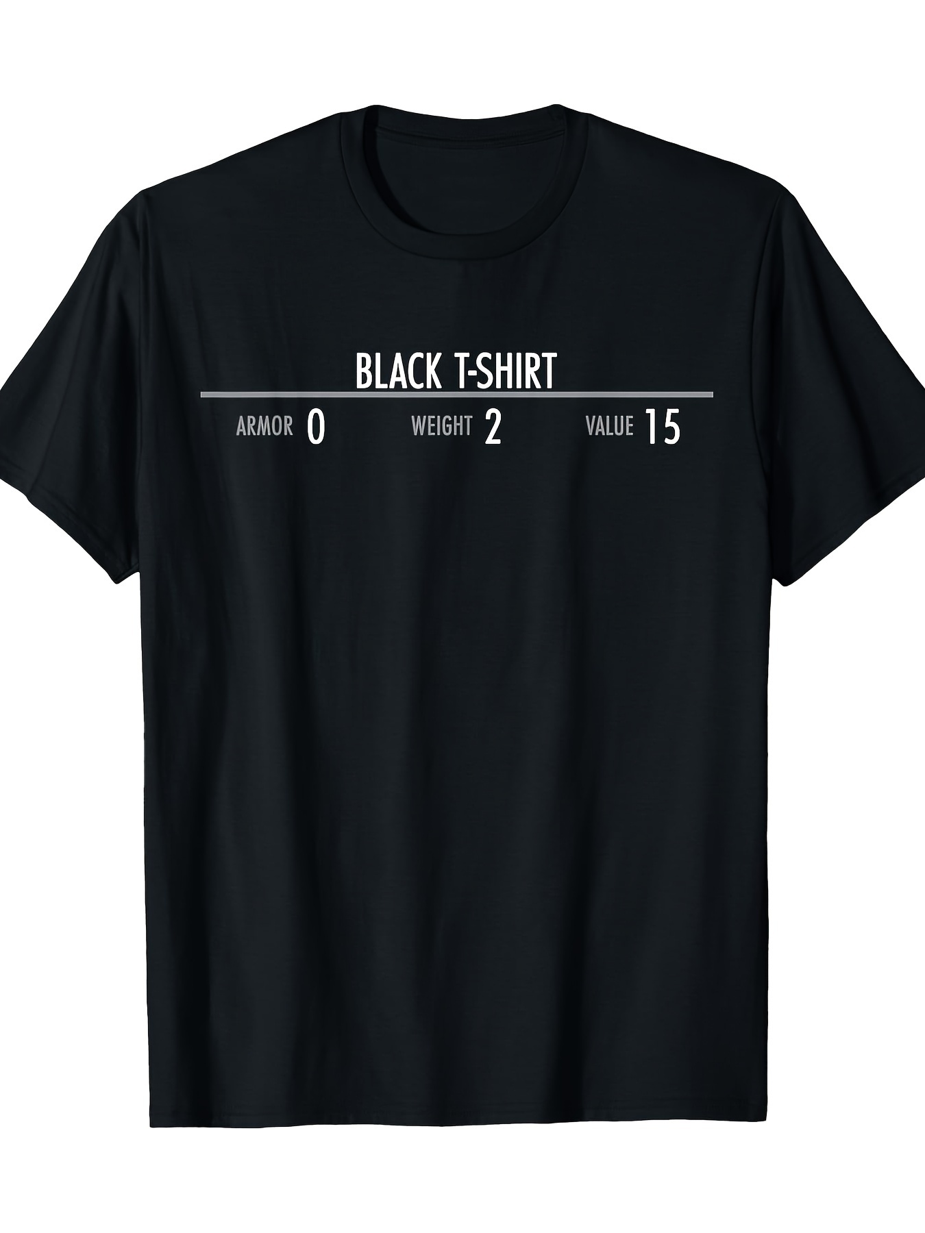 스카이림 갑옷 스태츠 그래픽 티 재미있는 RPG 게이머 - Esports Gaming Shirts 리뷰 및 가격