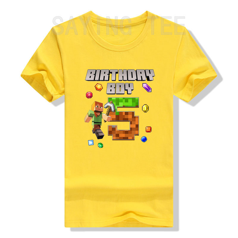 내 5번째 생일 비디오 게임 픽셀 티셔츠 남자아이 패션 - Esports Gaming Shirts 리뷰 및 가격